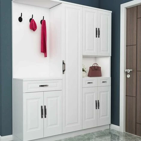 Lot De 2 Poignées De Porte En Forme De D Pour Porte De Jardin En Bois Noir 200 Mm – Image 4