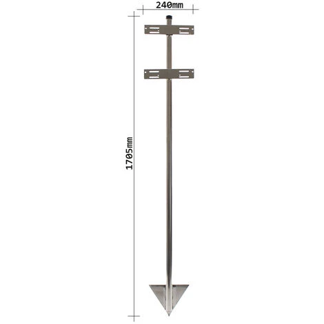 Profirst Mail PM 272 Support Boîte Aux Lettres En Acier Inoxydable – Image 2