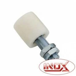 Poulie Guide Nylon Pour Portail - Ø40mm - L80mm - Inox