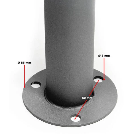 Bloc 12 Boite Aux Lettres Pied De Support Revêtement Poudre Anthracite/Blanc 2 Clés Par Compartiment – Image 5