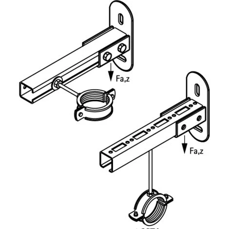 Supports Muraux WALRAVEN BIS RapidRail - Pour Rail WM0 30 - 6613200 – Image 2