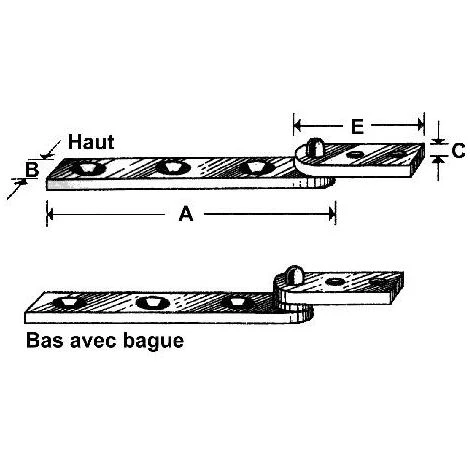 Pivot Droit - A : 50 Mm - E : 35 Mm - ITAR – Image 2