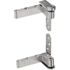 Pivots Haut-bas Porte Bois - Charge Maxi : 40 Kg - Décor : Satiné - Matériau : Inox 304 - Pour Porte D'épaisseur Maxi : 45 Mm - Pour Porte D'épaisseur Mini : 35 Mm - ITAR