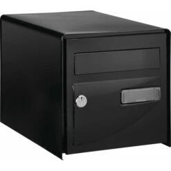 Boîte Aux Lettres Noir Simple Face Probat - Decayeux