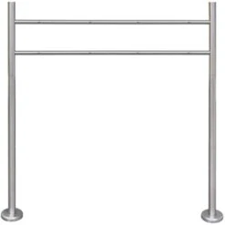 Support En Acier Inoxydable Pour Double Boîte Aux Lettres VidaXL