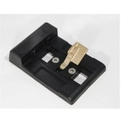 Sabot De Portail Rectangulaire Noir En Polyamide