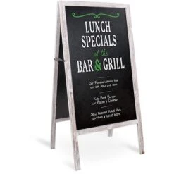 Panneau Publicitaire En Bois Magnetique Porte-affiche Ardoise Chevalet Stop Trottoir Décoration Pour Restaurant Café Bar Bistrot