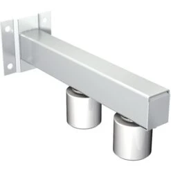 Guide Haut Réglable à Visser Pour Portail Coulissant, 2 Olives Ø40 H60 Mm