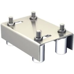 Guide Extensible Double Pour Portail De 10 à 60 Mm, 4 Olives Ø40 Mm