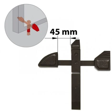 AFBAT Arrêt Acier Prépeint, H.230 X P.20 Mm – Image 2