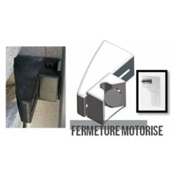 Gache De Portail Coulissant Blanc, Fermeture Motorisée