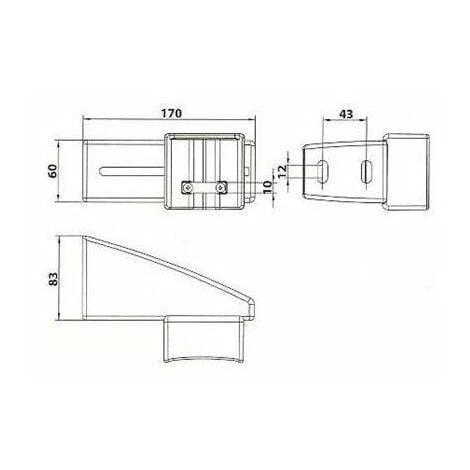 Gache De Portail Coulissant Blanc, Fermeture Motorisée – Image 2