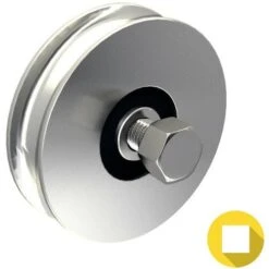 Galet Ø120 Mm à Gorge Ronde Ø16 Mm - 225 Kg