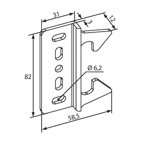 Gâche Pour Portillon Pour GA592 Tirard Jean, Contre Coudée – Image 2