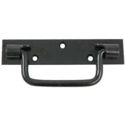 AFBAT - Poignée Platine Bouts Carrés L140mm Noir