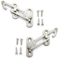Entrebâilleurs De Fenêtre En- En Acier Inoxydable 304 Avec Vis - Pour Fenêtre à Gauche Et à Droite,Irisfr(2Pcs,argent）