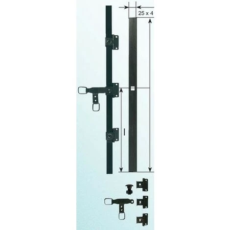 Sachet Pour Espagnolette Plate TORBEL Cataphorèse Noire - 0612S14 – Image 2