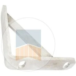 Gâche Coudée En Inox Pour Serrure à Crochet De Portail Coulissant à Encastrer Et En Applique.