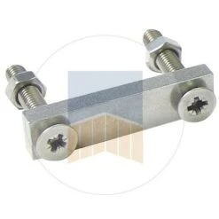 Gâche En Inox Pour Boîtier V De Réception De Serrure De Portail Coulissant Derrière Le Cadre.