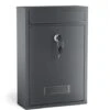 Boite Aux Lettres Murale Courrier Anthracite Revêtement Par Poudre V11