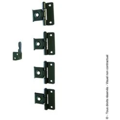 Sachet D'accessoires Espagnolette Plate Aluminium