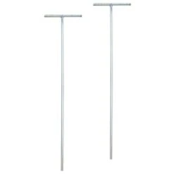 Etendoir à Linge En Acier Galvanisé à Sceller Dans Le Sol