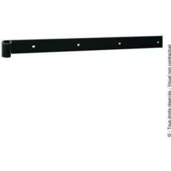 Penture Bout Droit 30x4 Diamètre 14 300 - Noir