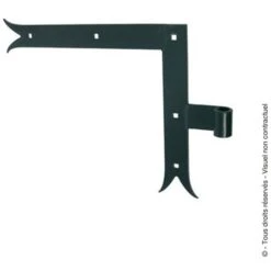 Equerre Queue De Carpe Haut Gauche/bas Droit - 250x300