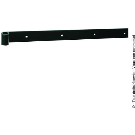 Penture Bout Droit 35x4 Diamètre 14 600 - Noir