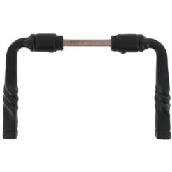 Poignées De Portail Torsadée Noire En Aluminium 7x70mm