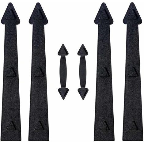 Kit De Charnières Aimantées Pour Porte De Garage Noir