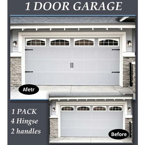 Kit De Charnières Aimantées Pour Porte De Garage Noir – Image 2