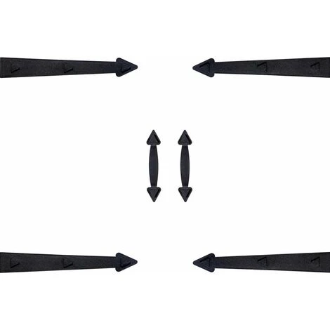 Kit De Charnières Aimantées Pour Porte De Garage Noir – Image 3