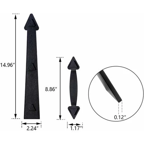 Kit De Charnières Aimantées Pour Porte De Garage Noir – Image 4