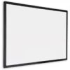Tableau Blanc Avec Cadre Noir - Magnétique - 90 X 120 Cm