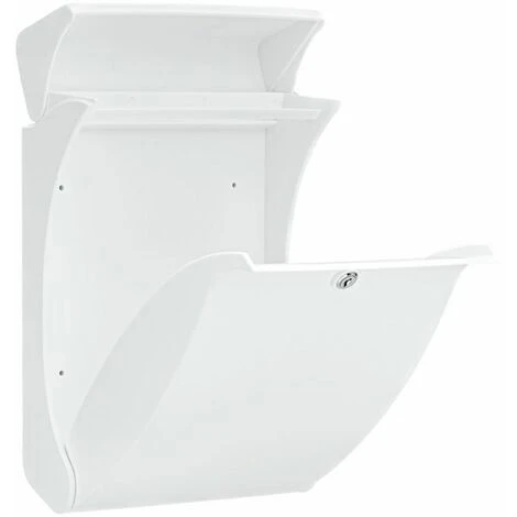 Burg Wächter Boîte Aux Lettres Swing 4905 W H.419mm B.271mm T.129mm Blanc Ku.Din C4 Burg Guardian – Image 3