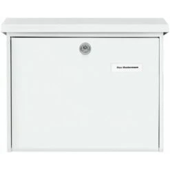 Burg Wächter Boîte Aux Lettres AMS.867 W.320mm B.377MM T.115mm Blanc STA DIN C4 Burg Guardian