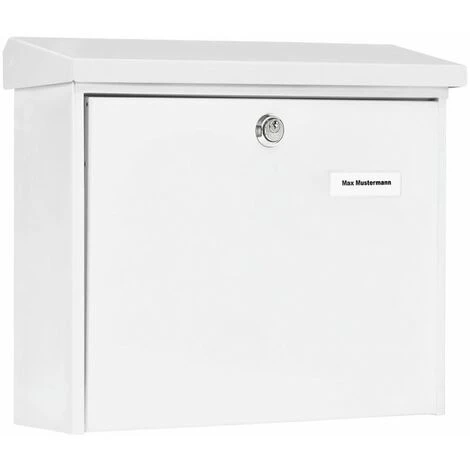 Burg Wächter Boîte Aux Lettres AMS.867 W.320mm B.377MM T.115mm Blanc STA DIN C4 Burg Guardian – Image 2