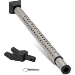 Barre Anti Effraction - Sécurité Pour Portes Et Fenêtres - Alarme Vibrations 100dB - Tube Acier Ø3,8 Cm - Télescopique 71 à 114 Cm