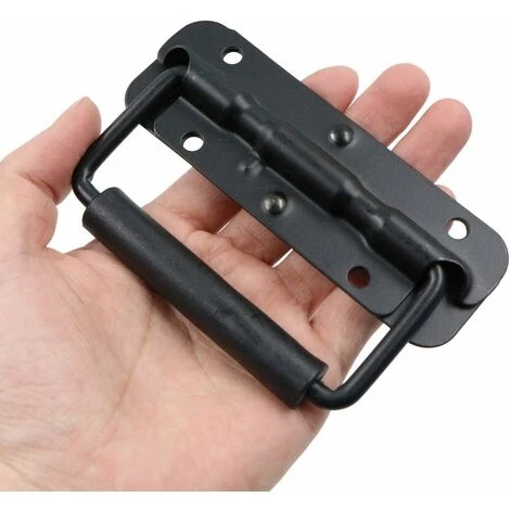 Poignées Traction D'Acier Inoxydable Boîte Poignée Levage Boîte Outils Ressort Poignée Pliante Acier Inoxydable Poignée Caisse Poignées Traction Ressort Poignées Pliantes En Acier Inoxydable 2pc,120mm – Image 5