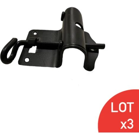 Sabot De Portail à Butée Réglable Epoxy Noir 30 à 95mm 30 à 95mm – Image 2