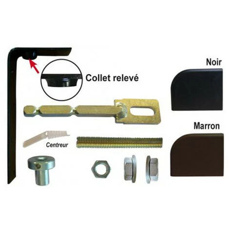 Pivot De Portail Bois Avec Seuil Fixé à La Résine - Kit Fixation Haute Et Basse – Image 2