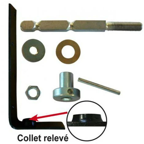 Pivot De Portail Bois Avec Seuil Fixé à La Résine - Kit Fixation Haute Et Basse – Image 3