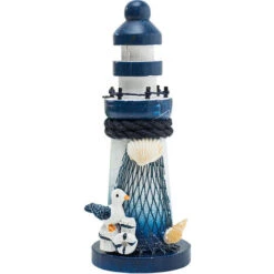 Mini Phare En Bois,Phare Miniature,Phare Decoration Marine。Phare Méditerranéennes Ornements Décorations ,Miniatures Nautiques-oiseau De Mer