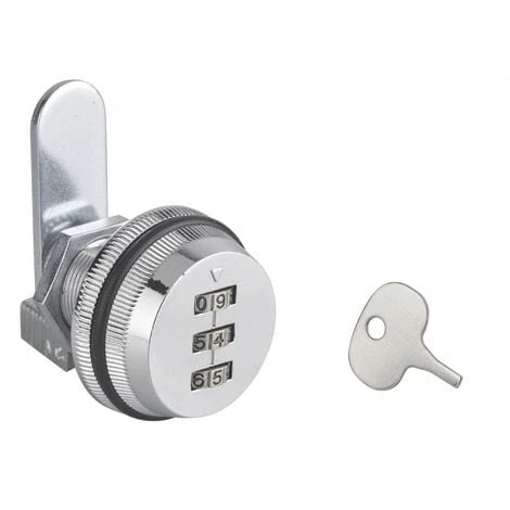 THIRARD - Batteuse Pour Boîte Aux Lettres à Combinaison, 3 Chiffres, Came Plate, Chromé