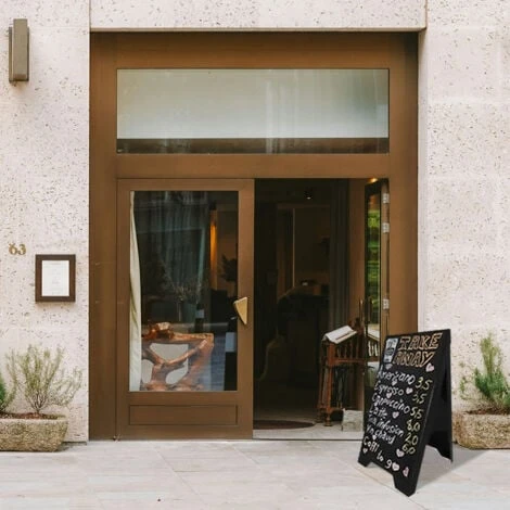 Chevalet Stop Trottoir Plastique Noir Dimensions 100 X 55 Cm - Fabrication Française – Image 3