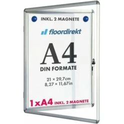 Tableau D'affichage Vitrine Premium 28 X 36 Cm 1 X A4 Avec 2 Aimants