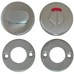 Paire De Rosaces INOX Tempo Pour Porte De , Condamnation Avec Voyant