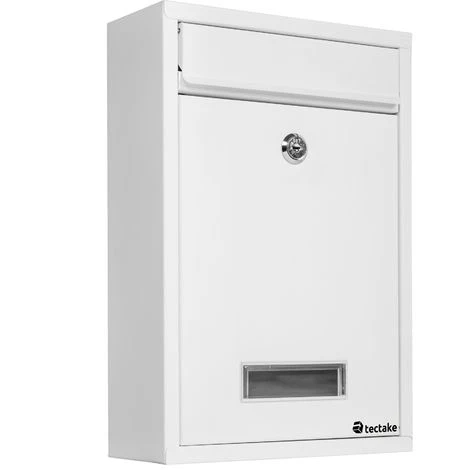 Boite Aux Lettres En Acier Extensible Avec Fente D'introduction En Façade - Boite Aux Lettres Murale, Boite Aux Lettres En Acier Avec Fenetre Et Etiquette D´adresse – Image 3