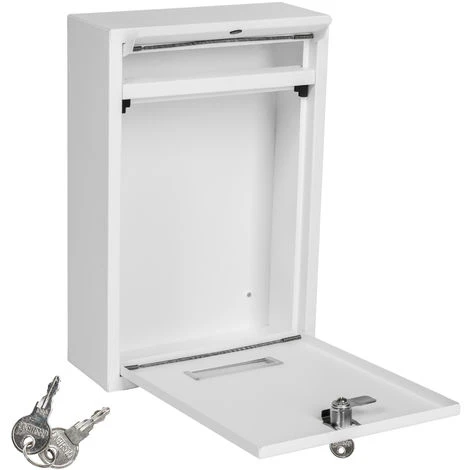 Boite Aux Lettres En Acier Extensible Avec Fente D'introduction En Façade - Boite Aux Lettres Murale, Boite Aux Lettres En Acier Avec Fenetre Et Etiquette D´adresse – Image 4